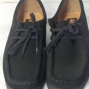 Women's Clarks Original Charles F Stead Black Chukka Ankle Boots  Size 8.5